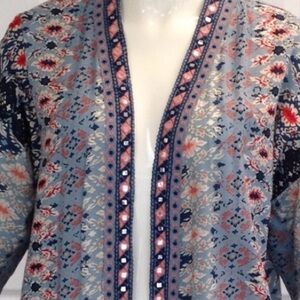 Elegant Floral Open-Front Kimono